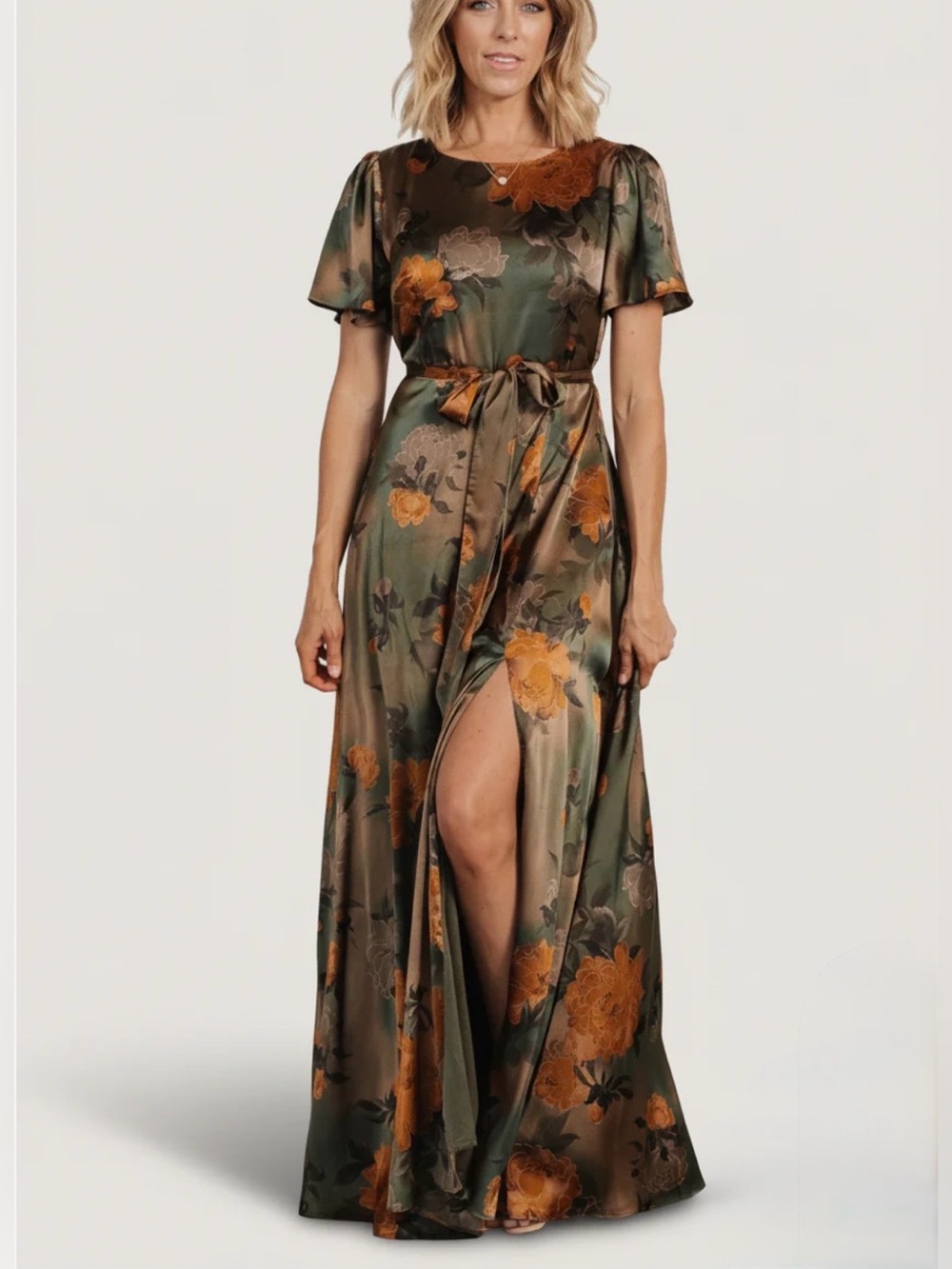 Baltic Born Agnes Satin Maxi Dress